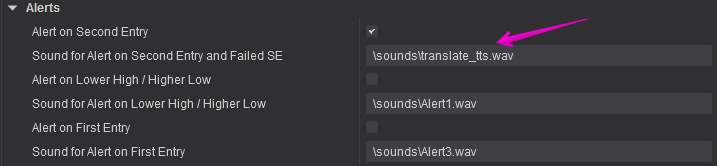 Configure alert sound in NinjaTrader